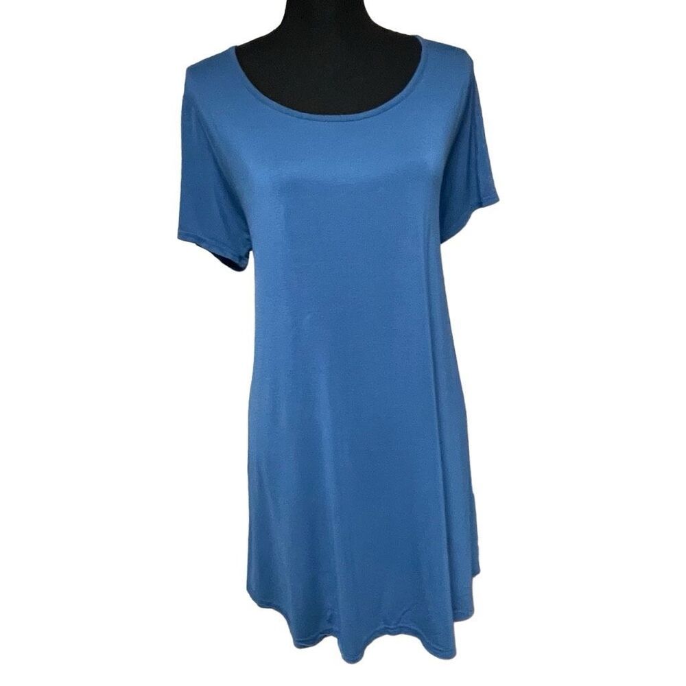 Larace French Blue Short Sleeve Tunic L0397